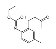ethyl N-[4-methyl-2-(3-oxobutyl)phenyl]carbamate结构式