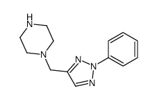 1-[(2-phenyltriazol-4-yl)methyl]piperazine Structure