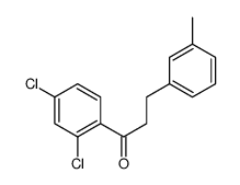 2',4'-DICHLORO-3-(3-METHYLPHENYL)PROPIOPHENONE结构式