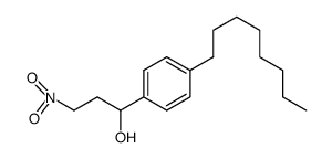 3-nitro-1-(4-octylphenyl)propan-1-ol结构式
