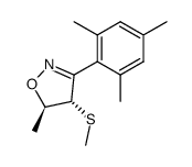 (4S,5R)-5-Methyl-4-methylsulfanyl-3-(2,4,6-trimethyl-phenyl)-4,5-dihydro-isoxazole Structure