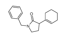 1-苄基-3-(1-环己烯-1-基)吡咯烷-2-酮结构式