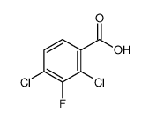 2,4-二氯-3-氟苯甲酸结构式