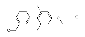 2',6'-dimethyl-4'-[(3-methyloxetan-3-yl)methoxy]biphenyl-3-carbaldehyde Structure