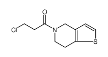 1-Propanone, 3-chloro-1-(6,7-dihydrothieno[3,2-c]pyridin-5(4H)-yl)结构式