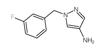 1-(3-氟-苄基)-1H-吡唑-4-胺结构式