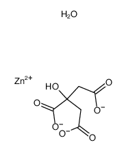 zinc citrate dihydrate Structure
