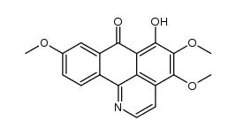 6-hydroxy-4,5,9-trimethoxy-7H-dibenzo[de,h]quinolin-7-one结构式