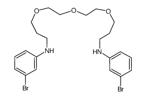 N1,N1'-{3,3'-[2,2'-oxybis(ethane-2,1-diyl)bis(oxy)]bis(propane-3,1-diyl)}bis(3-bromoaniline)结构式
