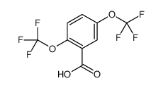 2,5-双(三氟甲氧基)苯甲酸结构式
