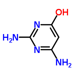 2,6-Diaminopyrimidin-4-ol Structure