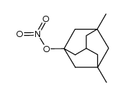 3,5-dimethyladamantan-1-yl nitrate结构式