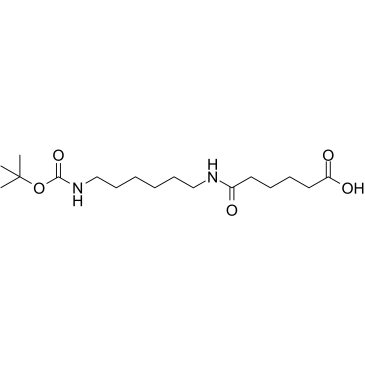 Boc-NH-C6-amido-C4-acid Structure