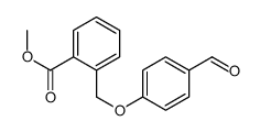2-[(4-甲酰基苯氧基)甲基]苯甲酸甲酯结构式