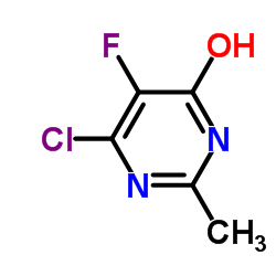 6-chloro-5-fluoro-2-methyl-4(1H)-Pyrimidinone Structure