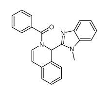 [1-(1-methylbenzimidazol-2-yl)-1H-isoquinolin-2-yl]-phenylmethanone结构式