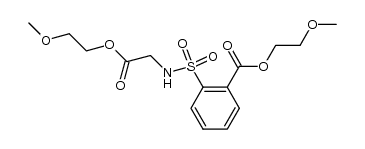 Bis(2-methoxyethyl) 2-(N-carboxymethylsulfamoyl)benzoate Structure