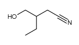 3-(hydroxymethyl)pentanenitrile Structure