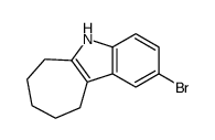 2-bromo-5,6,7,8,9,10-hexahydrocyclohepta[b]indole结构式