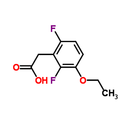 3-Ethoxy-2,6-difluorophenylacetic acid structure