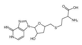 S-3'-deoxy-3-deazaadenosylhomocysteine结构式
