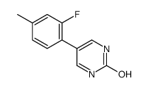 5-(2-fluoro-4-methylphenyl)-1H-pyrimidin-2-one Structure