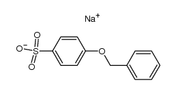 4-phenylmethoxybenzenesulfonic acid sodium salt Structure