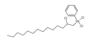 dichloro(2-chlorotetradecyl)(phenyl)-l4-selane结构式