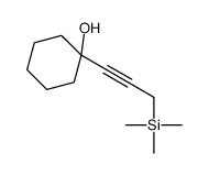 1-(3-trimethylsilylprop-1-ynyl)cyclohexan-1-ol结构式