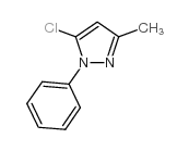 5-氯-3-甲基-1-苯基-1H-吡唑结构式