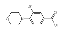 3-溴-4-(4-吗啉基)苯甲酸结构式