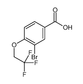 3-溴-4-(2,2,2-三氟乙氧基)苯甲酸结构式