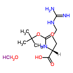 BOC-D-精氨酸盐酸盐结构式