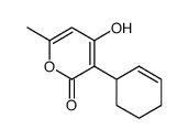 3-cyclohex-2-en-1-yl-4-hydroxy-6-methylpyran-2-one Structure