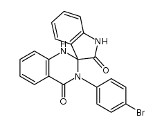 3'-(4-bromophenyl)-1'H-spiro[indoline-3,2'-quinazoline]-2,4'(3'H)-dione结构式