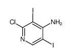 2-氯-3,5-二碘吡啶-4-胺结构式