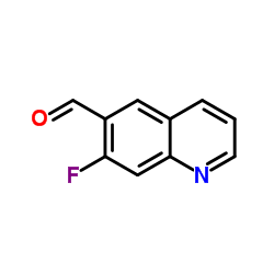 7-氟喹啉-6-甲醛结构式