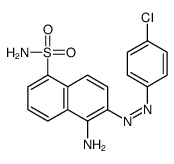 1-AMINO-2-(4-CHLOROPHENYLAZO)-NAPHTHALENE-5-SULFONAMIDE Structure