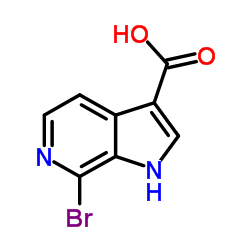 7-Bromo-6-azaindole-3-carboxylic acid structure
