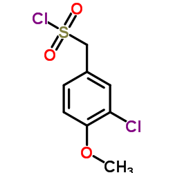 (3-Chloro-4-methoxyphenyl)methanesulfonyl chloride结构式