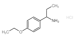 [1-(4-Ethoxyphenyl)propyl]amine hydrochloride结构式