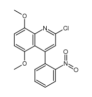 2-chloro-5,8-dimethoxy-4-(2-nitrophenyl)quinoline结构式