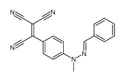 2-[4-[(benzylideneamino)-methylamino]phenyl]ethene-1,1,2-tricarbonitrile Structure