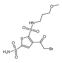 3-(2-bromoacetyl)-N2-(3-methoxypropyl)thiophene-2,5-disulfonamide Structure