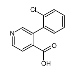 3-(2-chlorophenyl)pyridine-4-carboxylic acid结构式