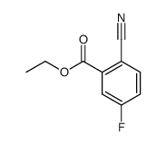 2-氰基-5-氟苯甲酸乙酯结构式