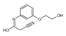 2-cyano-N-[3-(2-hydroxyethoxy)phenyl]acetamide Structure