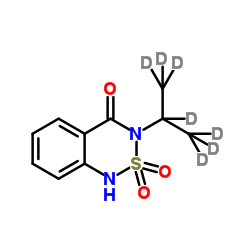 3-Isopropyl-d7-1H-2,1,3-benzothiadiazin-4(3H)-one 2,2-dioxide Structure
