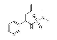 N'-(1-(pyridin-3-yl)-but-3-enyl)-N,N-dimethylsulfonamide结构式
