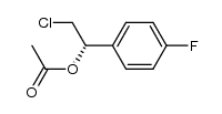 S-(+)-2-chloro-1-(4-fluorophenyl)ethanol acetate Structure